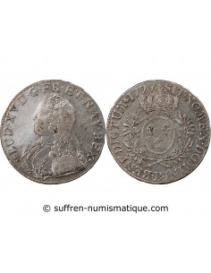 LOUIS XV - ECU AUX BRANCHES D'OLIVIER 1727 B ROUEN