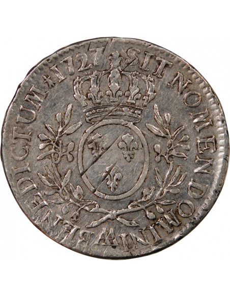 LOUIS XV - ECU AUX BRANCHES D'OLIVIER 1727 AA METZ