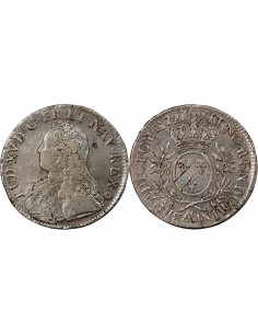 LOUIS XV - ECU AUX BRANCHES D'OLIVIER 1727 AA METZ 2