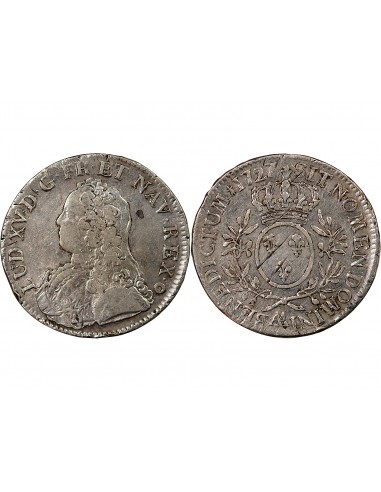 LOUIS XV - ECU AUX BRANCHES D'OLIVIER 1727 AA METZ