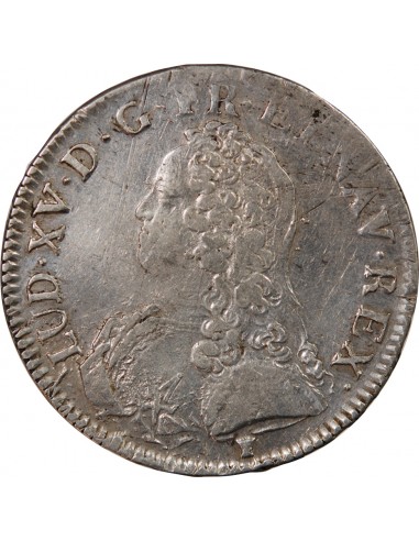 LOUIS XV - ECU AUX BRANCHES D'OLIVIER 1729 RENNES