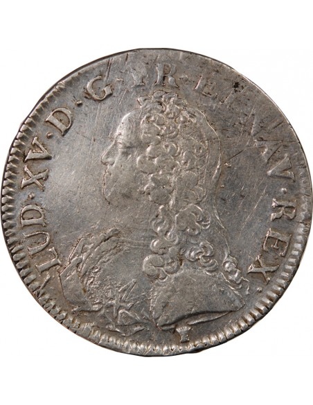 LOUIS XV - ECU AUX BRANCHES D'OLIVIER 1729 RENNES