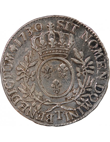 LOUIS XV - ECU AUX BRANCHES D'OLIVIER 1730 T NANTES