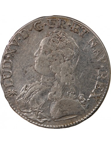 LOUIS XV - ECU AUX BRANCHES D'OLIVIER 1730 T NANTES