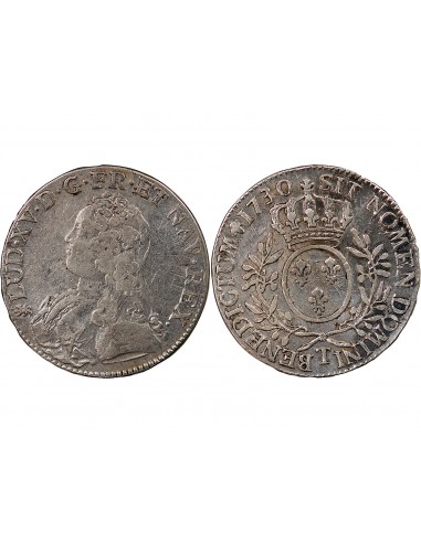 LOUIS XV - ECU AUX BRANCHES D'OLIVIER 1730 T NANTES