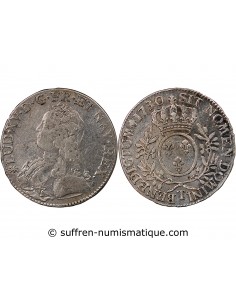 LOUIS XV - ECU AUX BRANCHES D'OLIVIER 1730 T NANTES