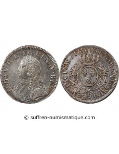 LOUIS XV - ECU AUX BRANCHES D'OLIVIER 1731 RENNES