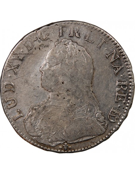 LOUIS XV - ECU AUX BRANCHES D'OLIVIER 1731 PAU