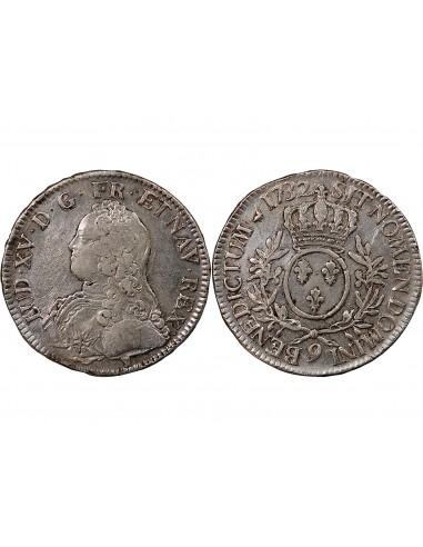 LOUIS XV - ECU AUX BRANCHES D'OLIVIER 1732 RENNES