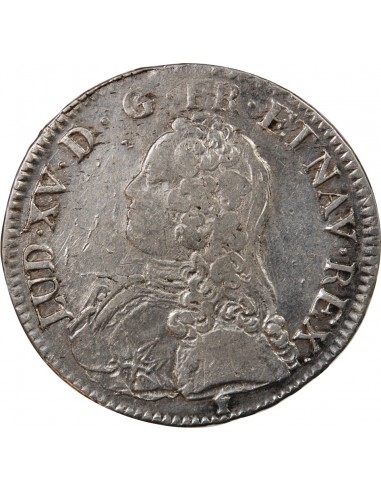 LOUIS XV - ECU AUX BRANCHES D'OLIVIER 1734 RENNES