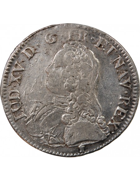 LOUIS XV - ECU AUX BRANCHES D'OLIVIER 1734 RENNES