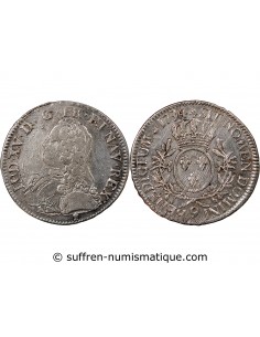 LOUIS XV - ECU AUX BRANCHES D'OLIVIER 1734 RENNES