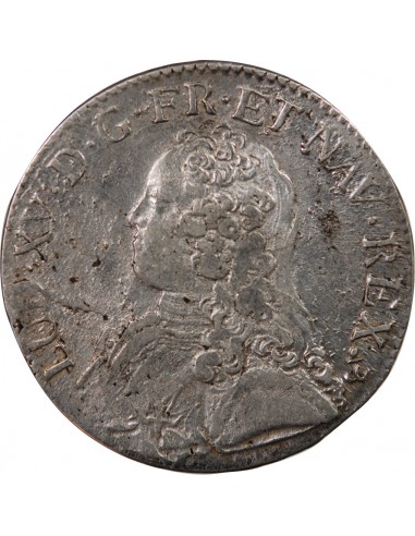 LOUIS XV - ECU AUX BRANCHES D'OLIVIER 1735 P DIJON