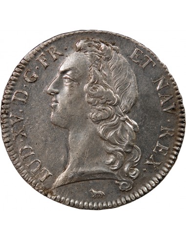 LOUIS XV﻿ - ECU AU BANDEAU ARGENT 1746 A PARIS