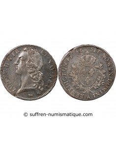 LOUIS XV﻿ - ECU AU BANDEAU ARGENT 1746 A PARIS