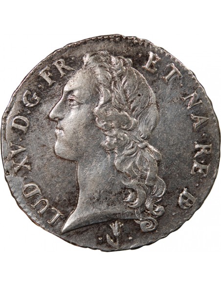 LOUIS XV﻿ - ECU AU BANDEAU ARGENT 1746 PAU