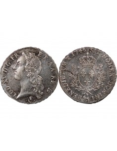 LOUIS XV﻿ - ECU AU BANDEAU ARGENT 1746 PAU 2
