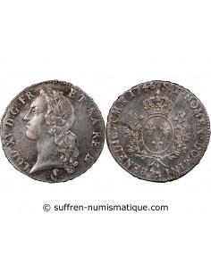 LOUIS XV﻿ - ECU AU BANDEAU ARGENT 1746 PAU