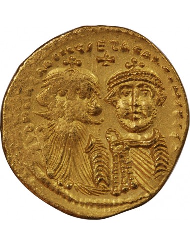 HERACLIUS & HERACLIUS CONSTANTIN - SOLIDUS OR 613 / 638 CONSTANTINOPLE