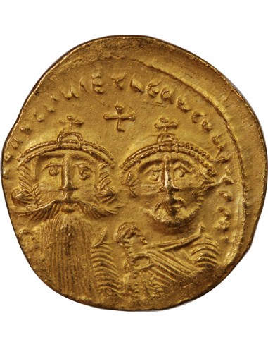 HERACLIUS & HERACLIUS CONSTANTIN - SOLIDUS OR 613 / 638 CONSTANTINOPLE