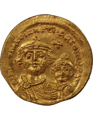 HERACLIUS & HERACLIUS CONSTANTIN - SOLIDUS OR 613 / 638 CONSTANTINOPLE