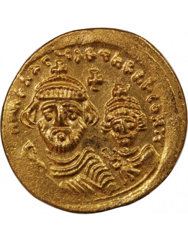 HERACLIUS & HERACLIUS CONSTANTIN - SOLIDUS OR 613 / 638 CONSTANTINOPLE