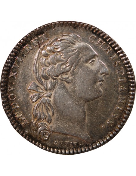 ACADEMIE ROYALE DES SCIENCES, LOUIS XVI – JETON ARGENT EMISSION DE 1775