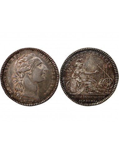 ACADEMIE ROYALE DES SCIENCES, LOUIS XVI – JETON ARGENT EMISSION DE 1775