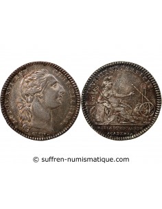 ACADEMIE ROYALE DES SCIENCES, LOUIS XVI – JETON ARGENT EMISSION DE 1775