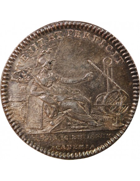 ACADEMIE ROYALE DES SCIENCES, LOUIS XVI – JETON ARGENT EMISSION DE 1775