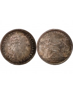 ACADEMIE ROYALE DES SCIENCES, LOUIS XVI – JETON ARGENT EMISSION DE 1775 2