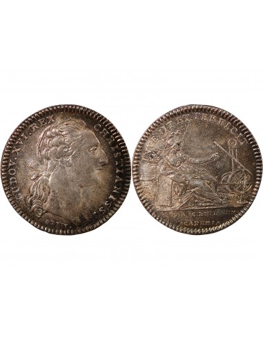 ACADEMIE ROYALE DES SCIENCES, LOUIS XVI – JETON ARGENT EMISSION DE 1775