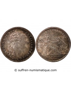 ACADEMIE ROYALE DES SCIENCES, LOUIS XVI – JETON ARGENT EMISSION DE 1775