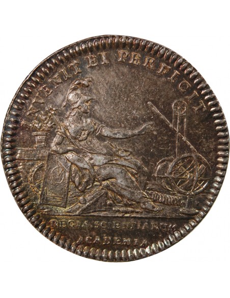ACADEMIE ROYALE DES SCIENCES, LOUIS XVI – JETON ARGENT EMISSION DE 1775