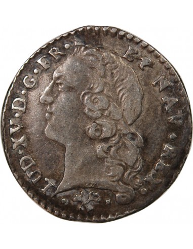 LOUIS XV - 1/20 ECU ARGENT AU BANDEAU 1769 L BAYONNE - R4