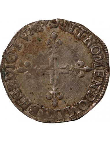 HENRI III - DOUBLE SOL PARISIS 1578 O RIOM