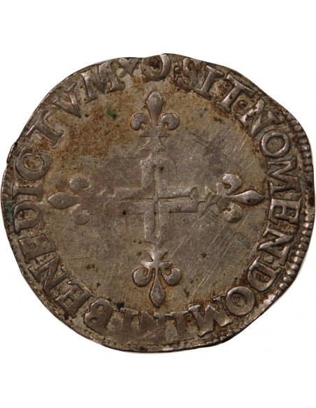 HENRI III - DOUBLE SOL PARISIS 1578 O RIOM