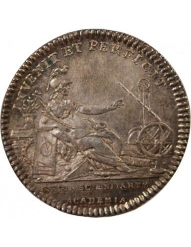 ACADEMIE ROYALE DES SCIENCES, LOUIS XVI – JETON ARGENT EMISSION DE 1775