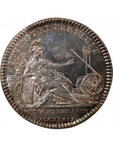 ACADEMIE ROYALE DES SCIENCES, LOUIS XVI – JETON ARGENT EMISSION DE 1775