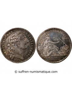 ACADEMIE ROYALE DES SCIENCES, LOUIS XVI – JETON ARGENT EMISSION DE 1775