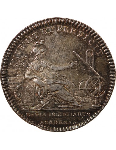 ACADEMIE ROYALE DES SCIENCES, LOUIS XVI – JETON ARGENT EMISSION DE 1775