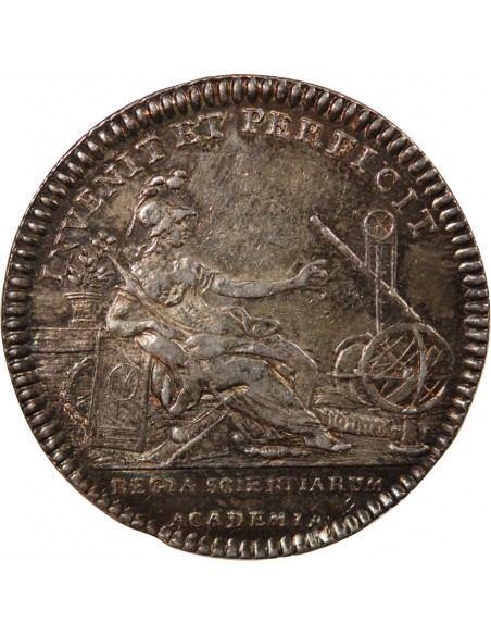 ACADEMIE ROYALE DES SCIENCES, LOUIS XVI – JETON ARGENT EMISSION DE 1775