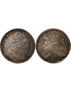 ACADEMIE ROYALE DES SCIENCES, LOUIS XVI – JETON ARGENT EMISSION DE 1775 2