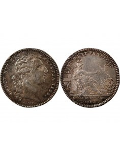 ACADEMIE ROYALE DES SCIENCES, LOUIS XVI – JETON ARGENT EMISSION DE 1775 2