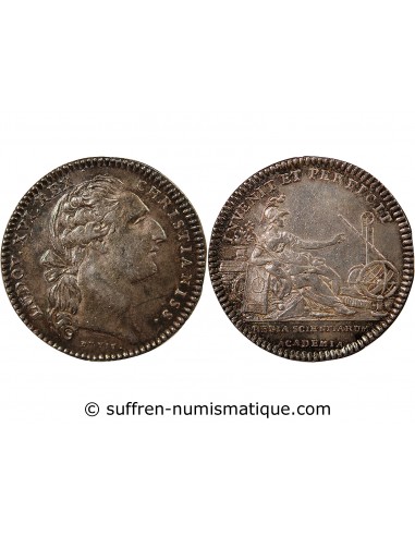 ACADEMIE ROYALE DES SCIENCES, LOUIS XVI – JETON ARGENT EMISSION DE 1775