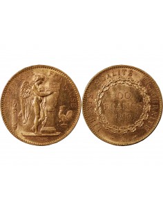 GENIE - 100 FRANCS OR 1905 "Dieu protège la France"﻿﻿ 2