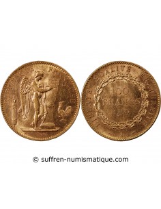 GENIE - 100 FRANCS OR 1905 "Dieu protège la France"﻿﻿