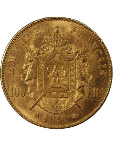 NAPOLEON III - 100 FRANCS OR 1857 A PARIS﻿
