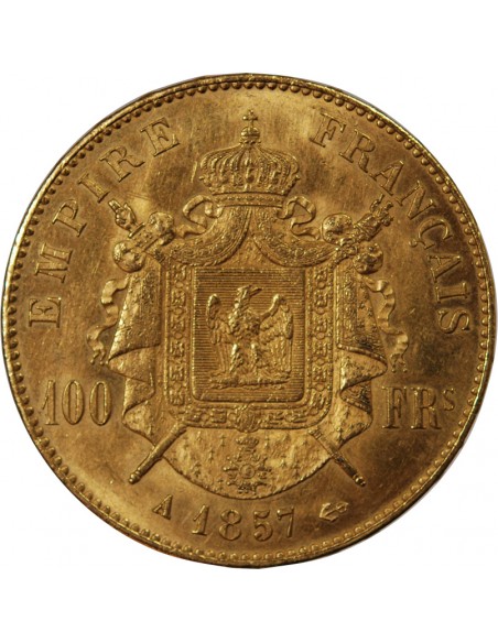 NAPOLEON III - 100 FRANCS OR 1857 A PARIS﻿