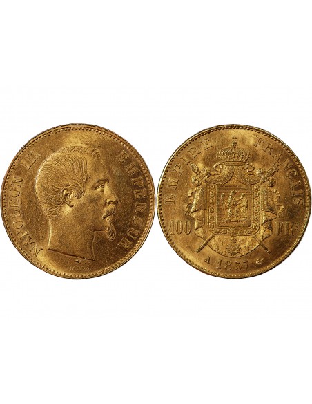 NAPOLEON III - 100 FRANCS OR 1857 A PARIS﻿